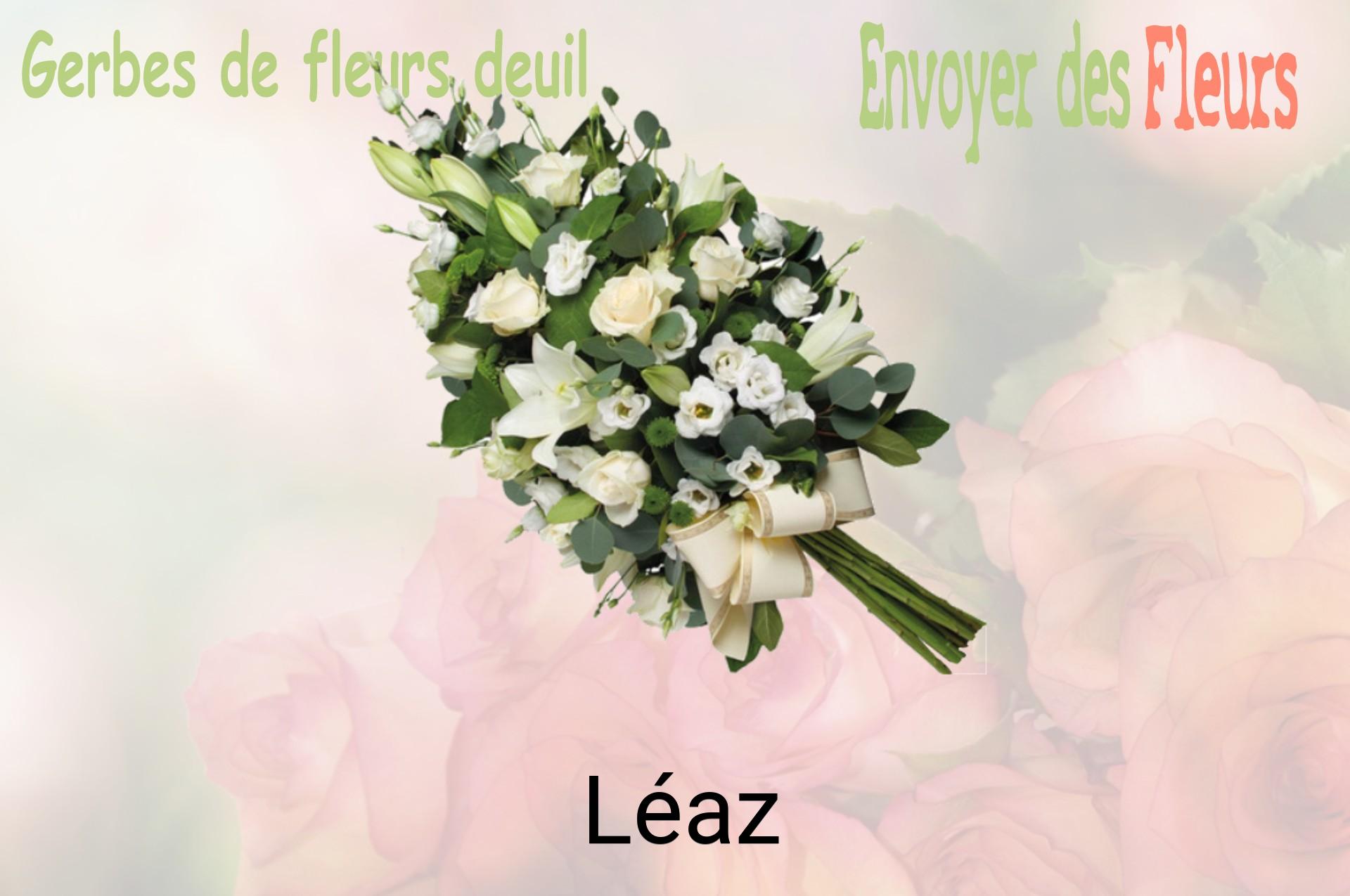 Gerbe de fleurs de deuil livrée à Léaz